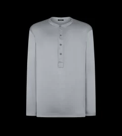 SILK PAJAMA HENLEY