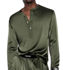 SILK PAJAMA HENLEY