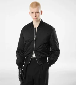 SILK SATIN BOMBER
