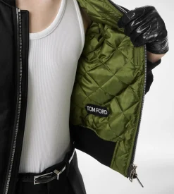 SILK SATIN BOMBER