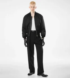 SILK SATIN BOMBER