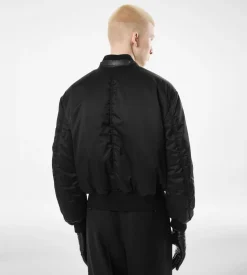 SILK SATIN BOMBER