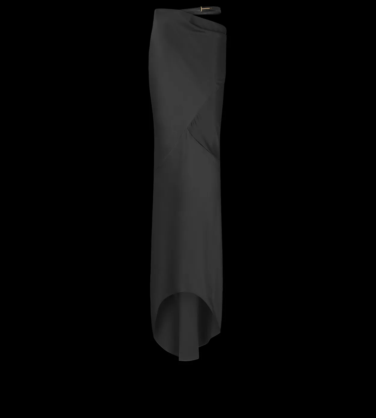 SILK SATIN LONG BIAS SKIRT