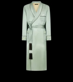SILK SATIN ORNAMENTAL JACQUARD ROBE
