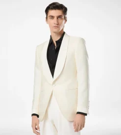 SILK VISCOSE JACQUARD EVENING JACKET