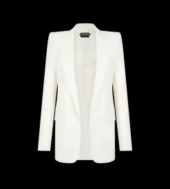 SILKY GUANTERIA LEATHER SINGLE BREASTED PEAK LAPEL JACKET