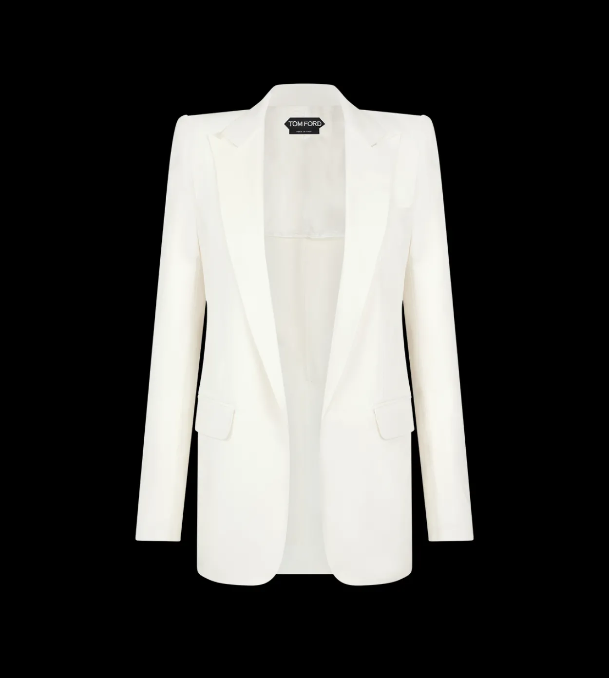 SILKY GUANTERIA LEATHER SINGLE BREASTED PEAK LAPEL JACKET