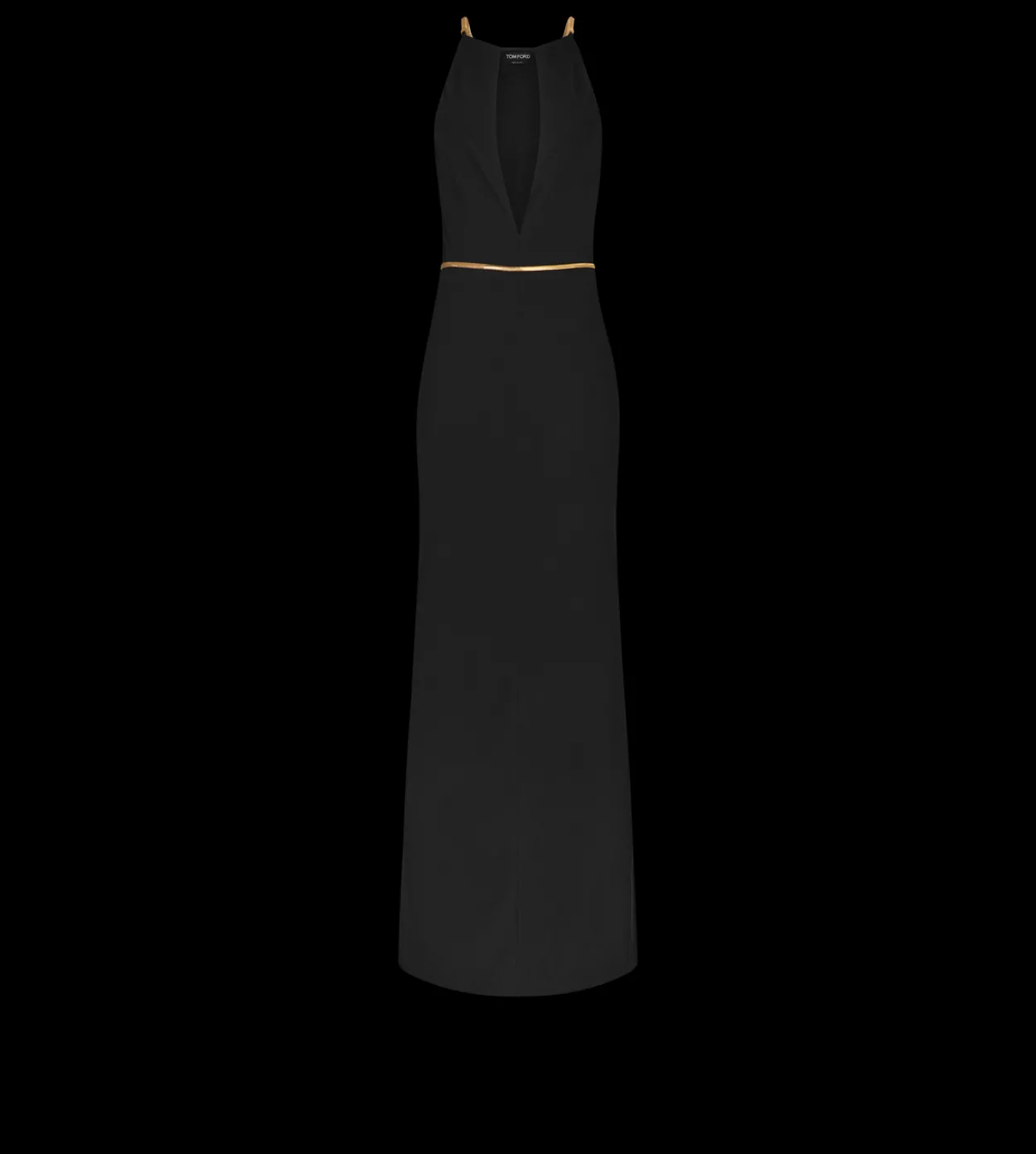 SLEEVELESS EVENING DRESS WITH CUT OUTS