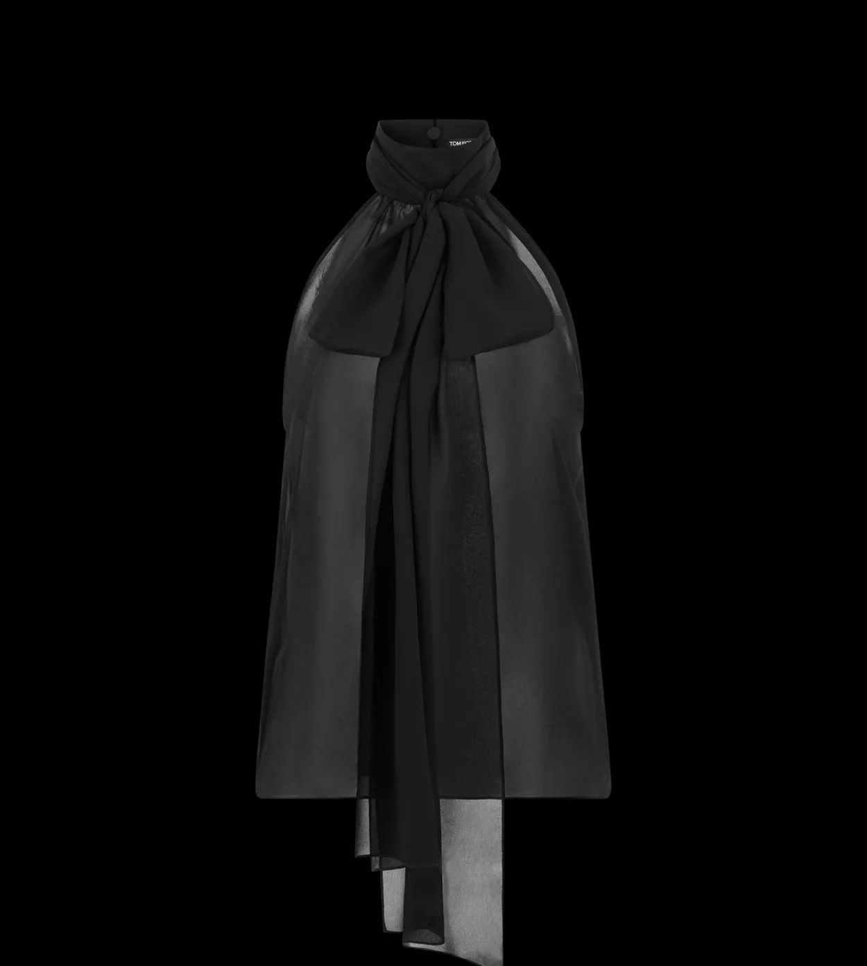 SLEEVELESS LAVALLIERE BLOUSE