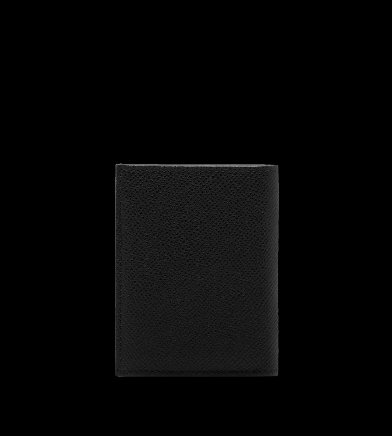 SMALL GRAIN LEATHER FOLDING CARDHOLDER