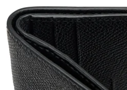 SMALL GRAIN LEATHER FOLDING CARDHOLDER