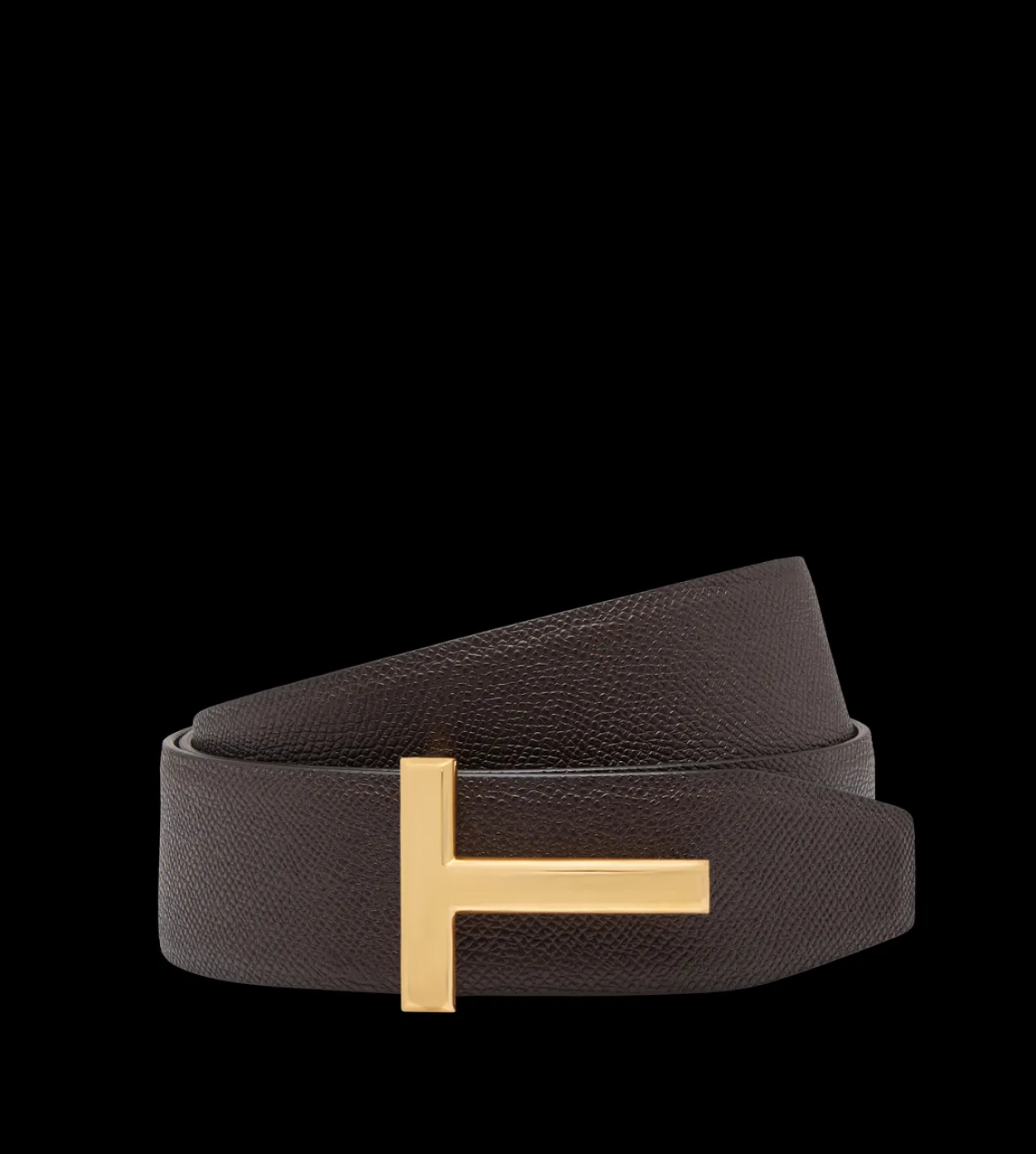 SMALL GRAIN LEATHER T ICON BELT