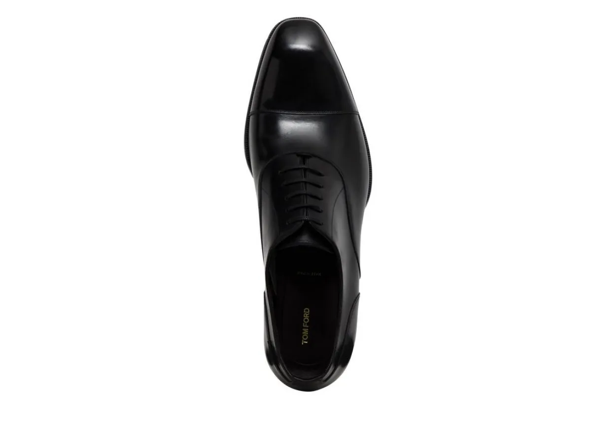 SMOOTH LEATHER ELKAN CAP TOE LACE UPS