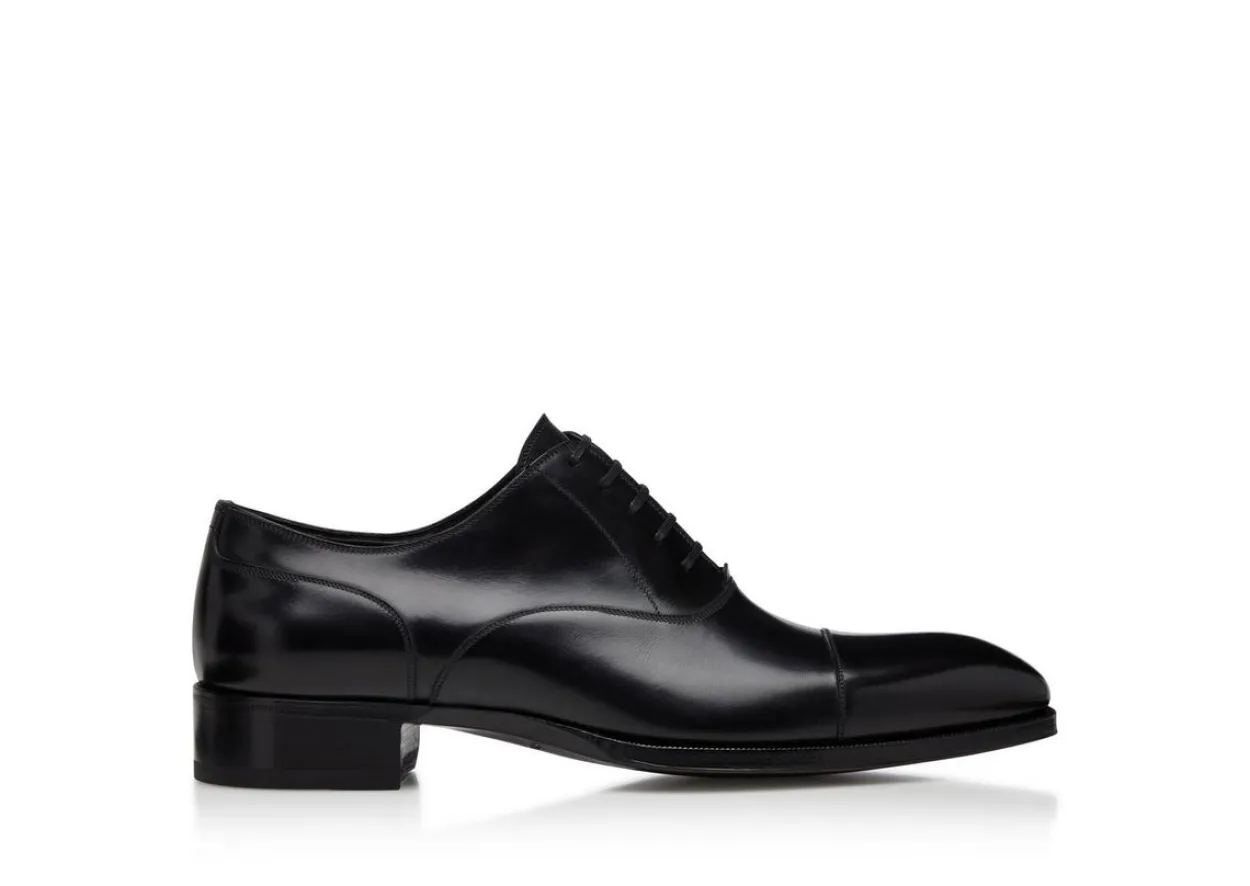 SMOOTH LEATHER ELKAN CAP TOE LACE UPS