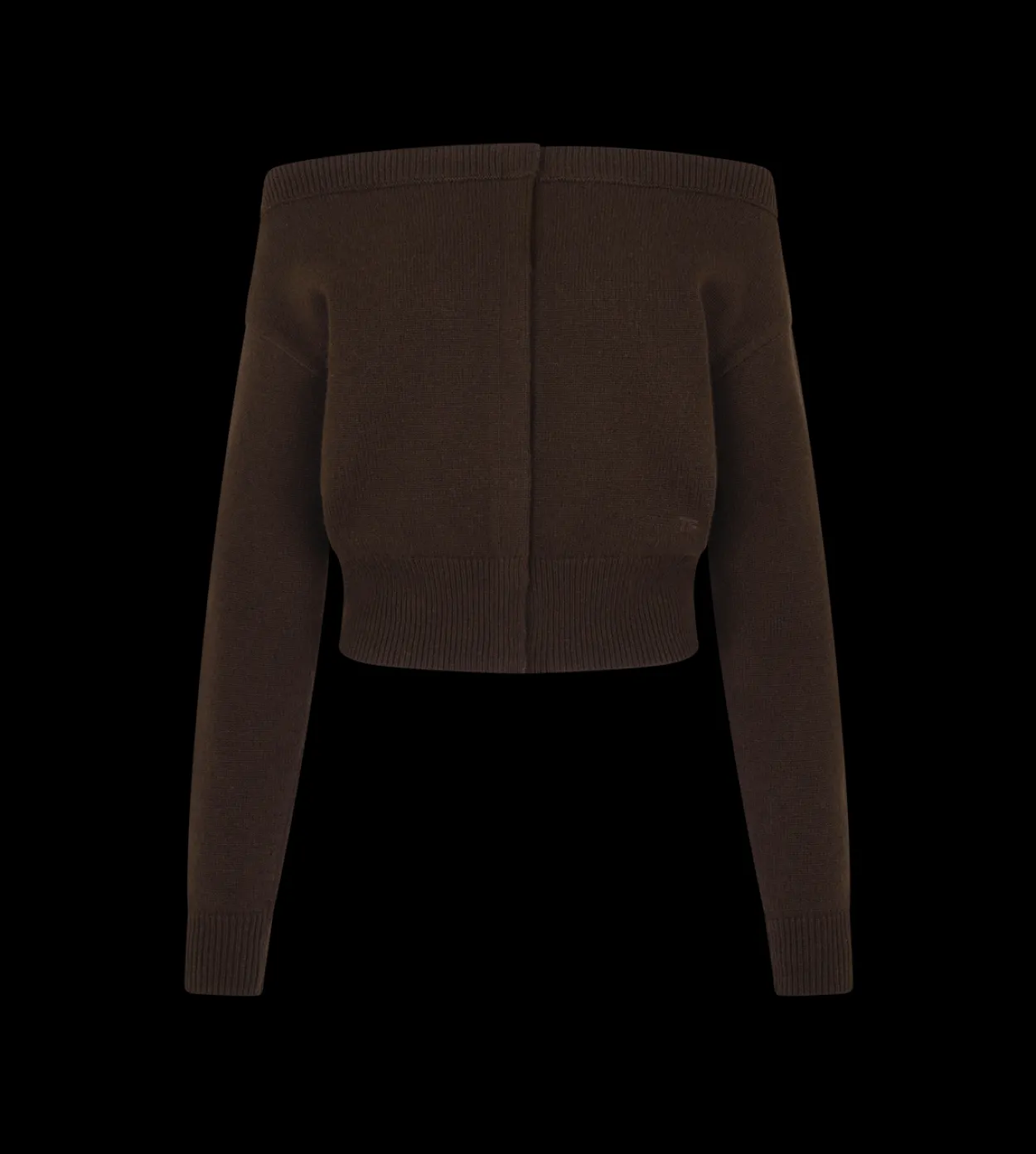 SOFT CASHMERE OPEN-NECK SHRUNKEN CARDIGAN