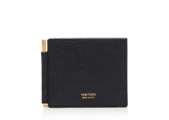 SOFT GRAIN LEATHER MONEY CLIP WALLET
