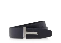 SOFT GRAIN LEATHER T ICON BELT