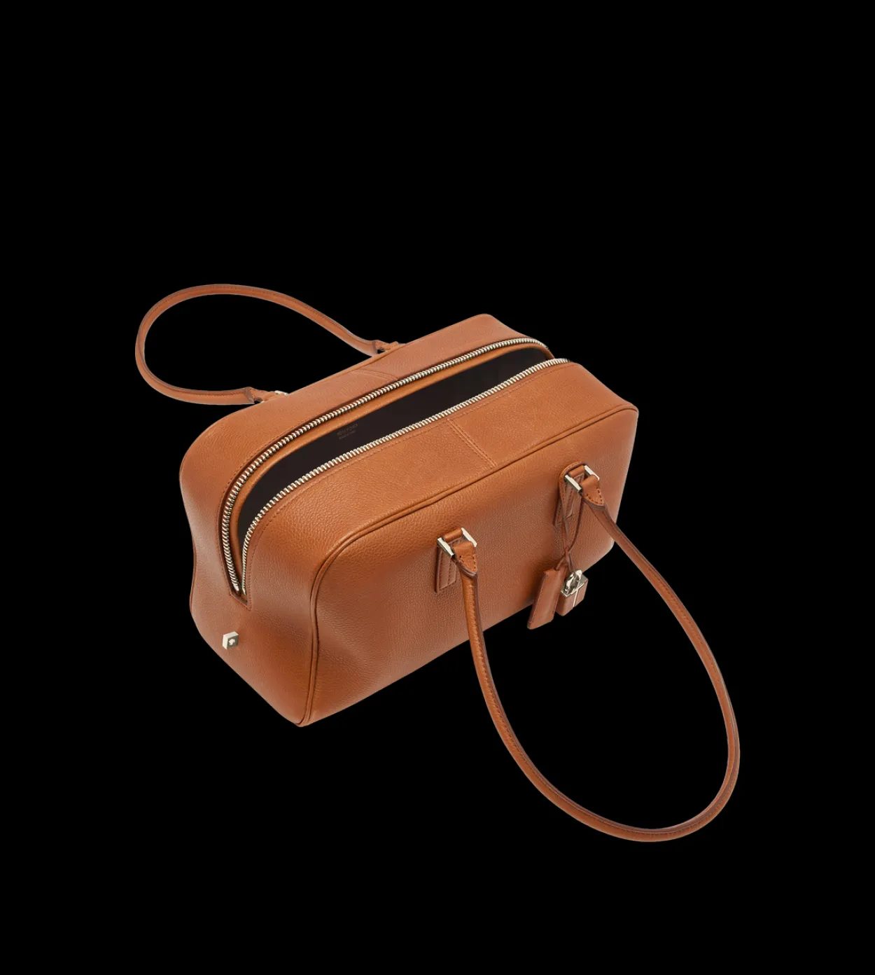SOFT GRAIN LEATHER ZIPPED SMALL STRYKE SHOULDER BAG