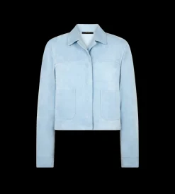 SOFT LAMB SUEDE OVERSHIRT JACKET