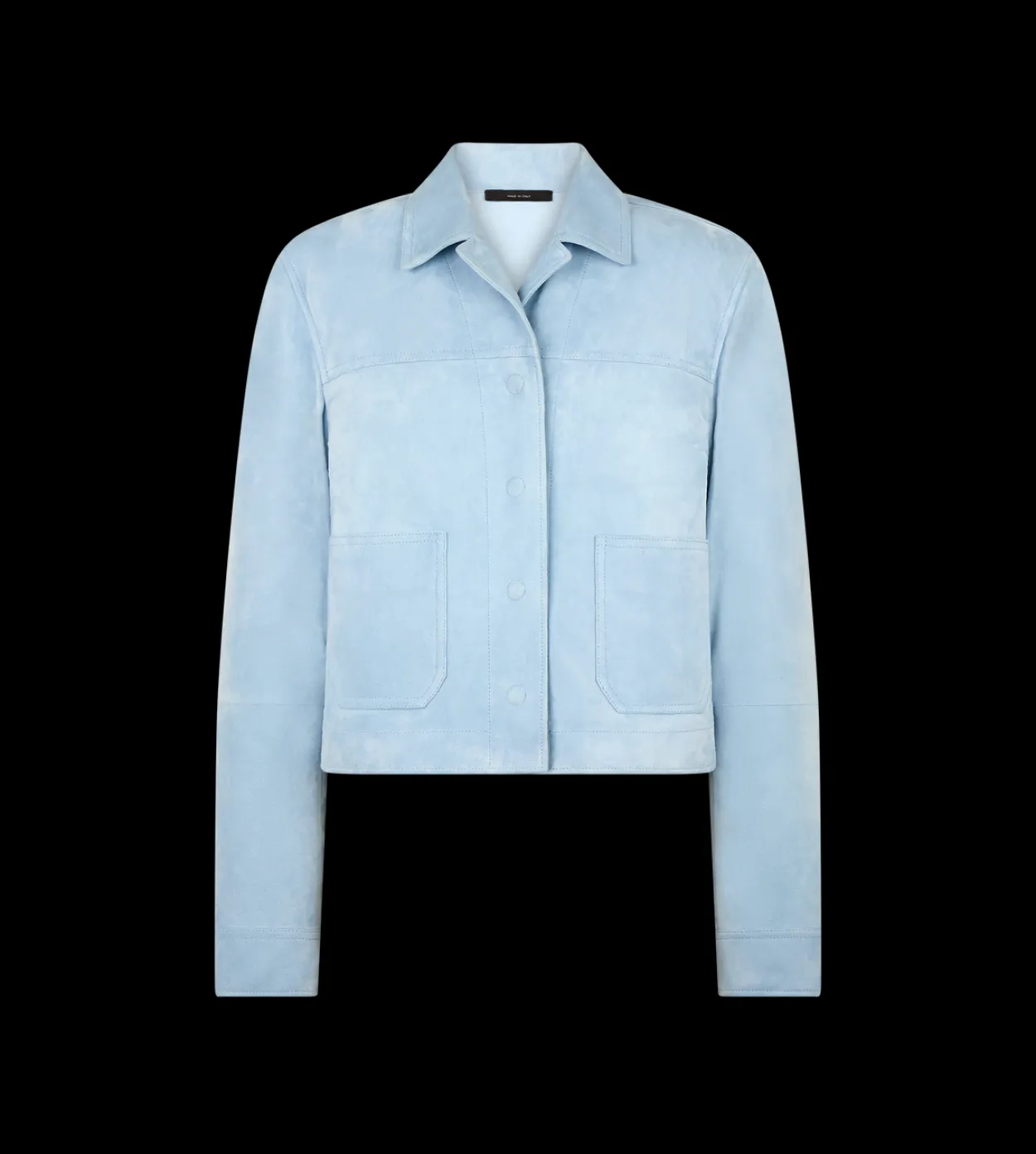 SOFT LAMB SUEDE OVERSHIRT JACKET