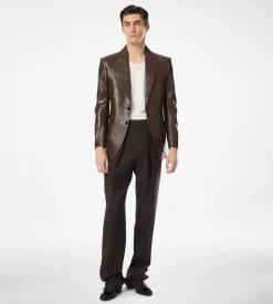 SOFT NAPPA PLONGE SARTORIAL BLAZER
