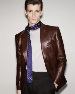 SOFT NAPPA PLONGE SARTORIAL BLAZER