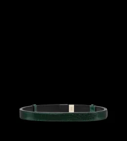 SOFT PRINTED CROCODILE LEATHER T LATCH BELT