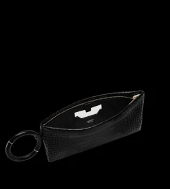 SOFT PRINTED CROCODILE LEATHER AURA CLUTCH