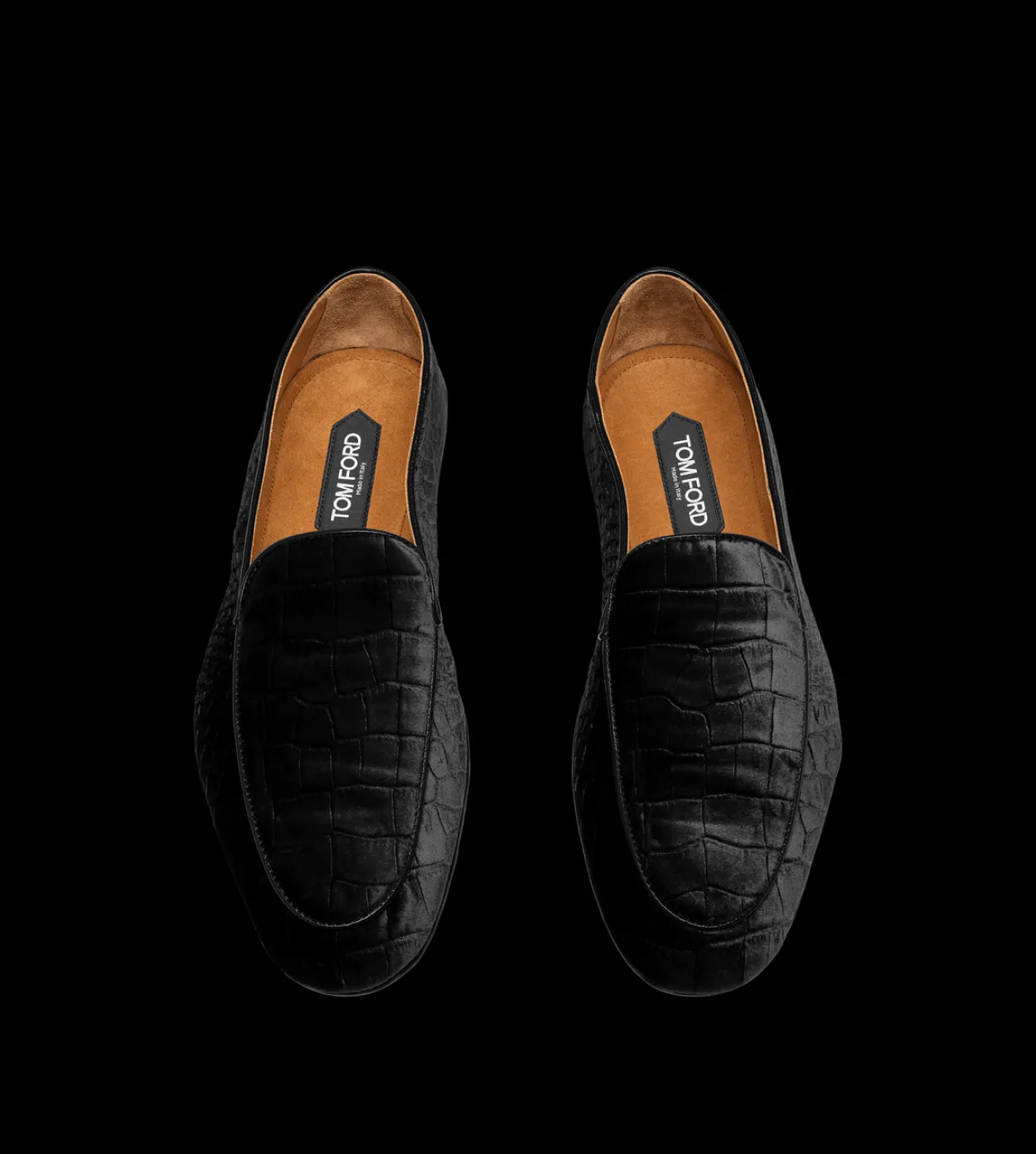 STAMPED CROC VELVET SLIPPERS