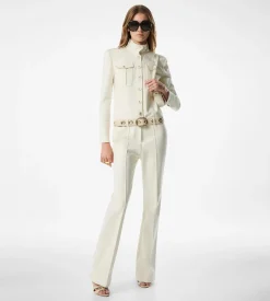 STAND COLLAR SAFARI JUMPSUIT
