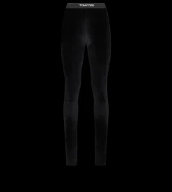 STRETCH LUSTROUS VELOUR SIGNATURE LEGGINGS