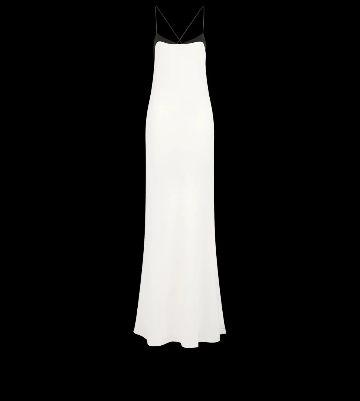 STRETCH SILK CAMISOLE EVENING DRESS