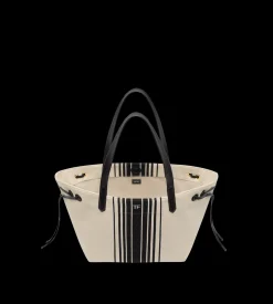 STRIPED JACQUARD LARGE TOTE
