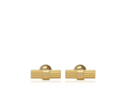 STRIPED T CUFFLINKS