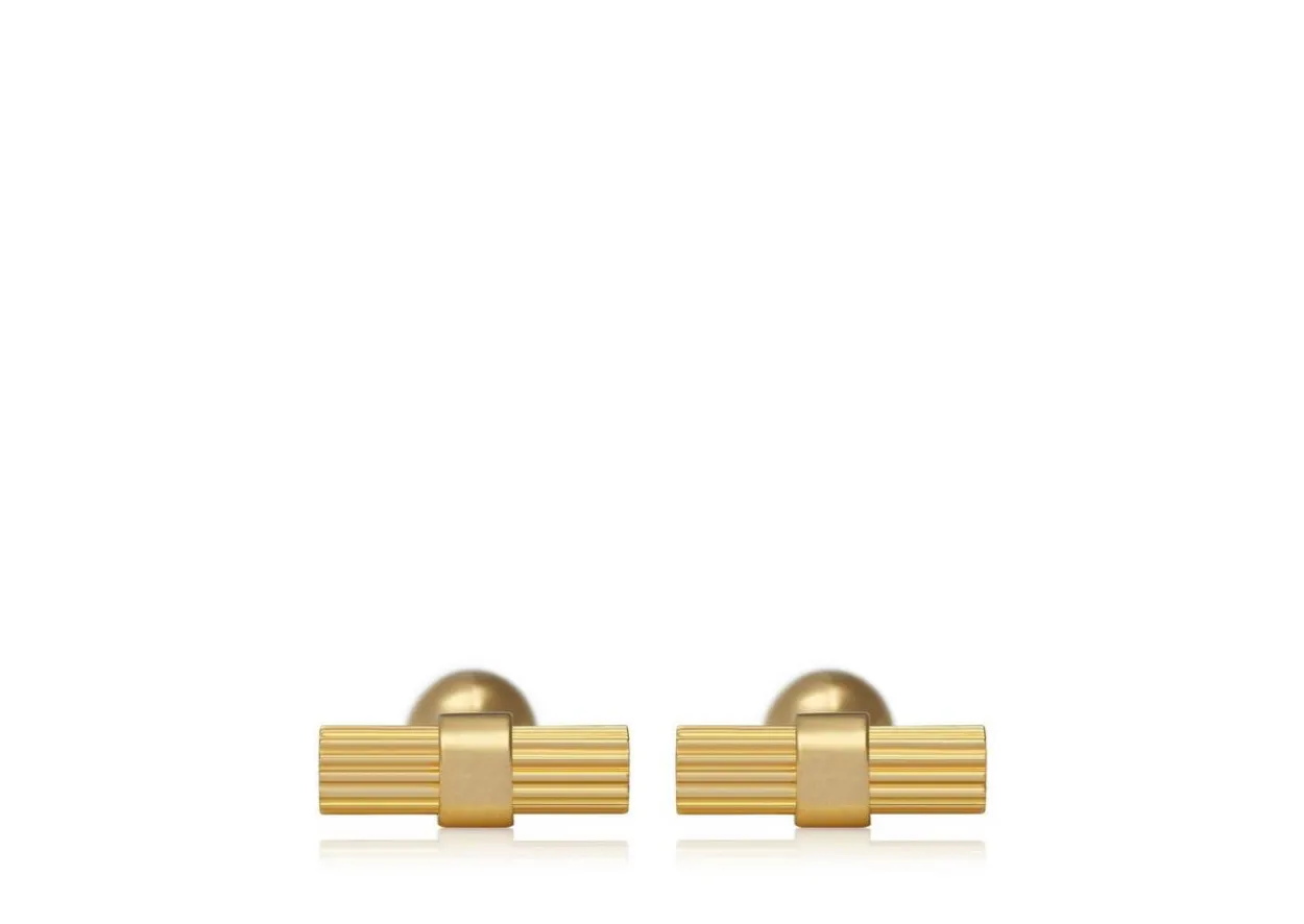 STRIPED T CUFFLINKS