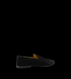 STRIPED VELVET STEVEN SLIPPER