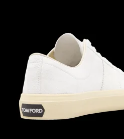 SUEDE AND PRINTED ALLIGATOR CAMBRIDGE SNEAKER