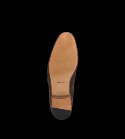 SUEDE GIGI TWISTED BAND BUCKLE LOAFER