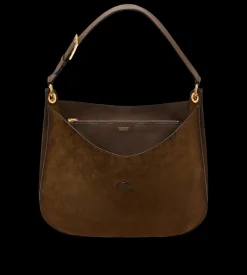 SUEDE LEATHER AND SMOOTH LEATHER TARA LARGE CROSSBODY