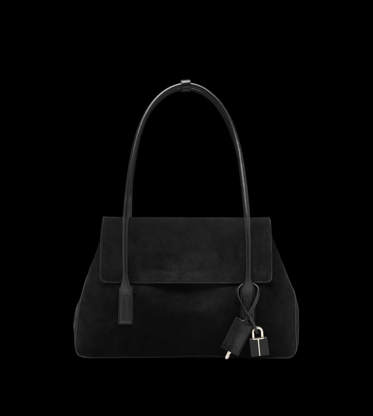 SUEDE LEATHER ECLIPSE MEDIUM SHOULDER BAG