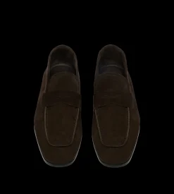 SUEDE SEAN TWISTED BAND LOAFER