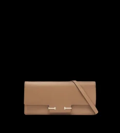 SUPPLE GRAIN LEATHER AUBE E/W SHOULDER BAG