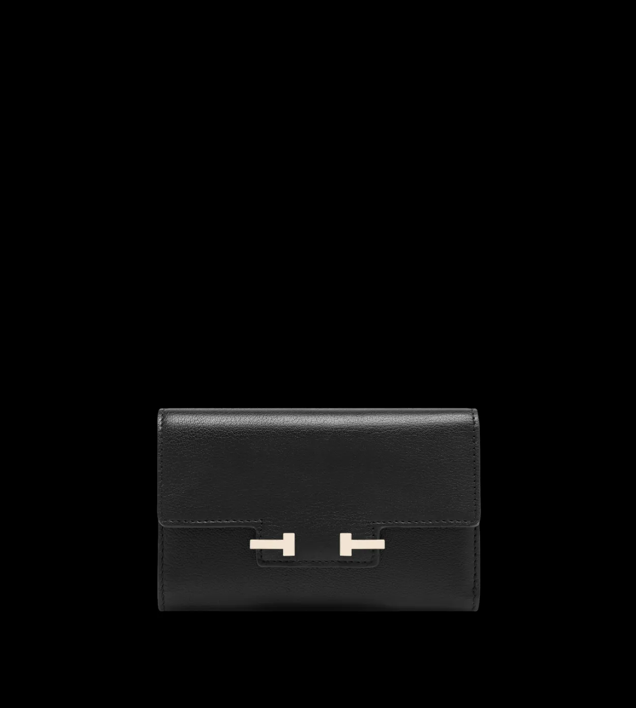SUPPLE GRAIN LEATHER AUBE COMPACT WALLET
