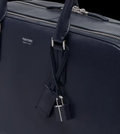 SUPPLE GRAIN LEATHER DOUBLE ZIP BOWLING BAG