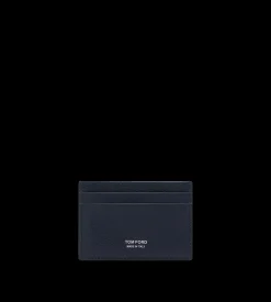 SUPPLE GRAIN LEATHER ELONGATED T LINE CLASSIC CARD HOLDER