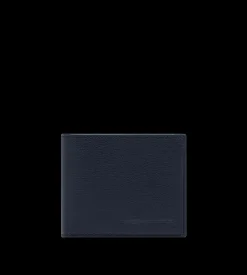 SUPPLE GRAIN LEATHER ELONGATED T LINE CLASSIC BIFOLD WALLET
