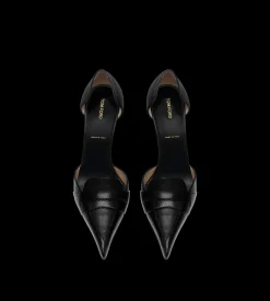 SUPPLE GRAIN LEATHER EVA D'ORSAY PUMP