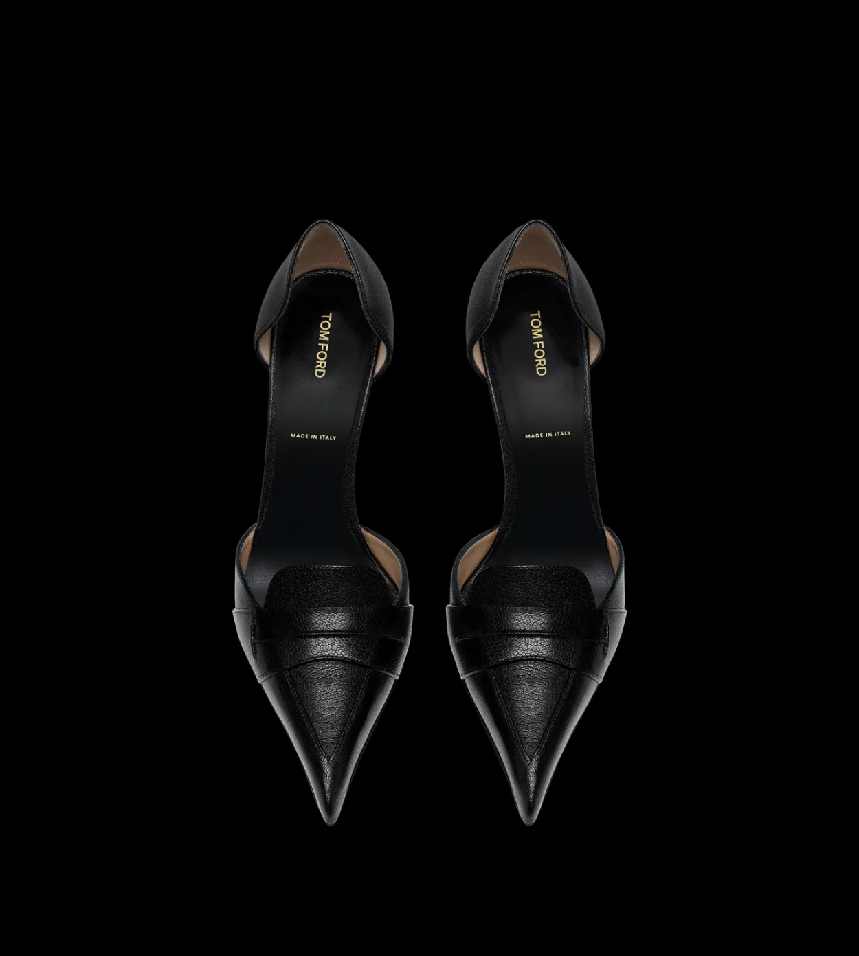SUPPLE GRAIN LEATHER EVA D'ORSAY PUMP