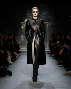 SUPPLE SOFT NAPPA AND WASHED DUCHESSE BIKER COAT