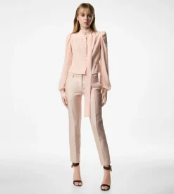 TAILORED SKINNY CIGARETTE PANTS